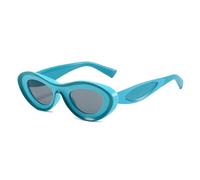 2025 designer Concave Cat Eye Sunglasses For Women Two Color Oval Sun Glasses Men Blue Green Shades Luxury Retro UV400