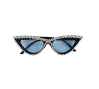 2025 designer Luxury Diamond Cat Eye Sunglasses For Women Rhinestone Vintage Mirror UV400 Sun Glasses Fashion Shades