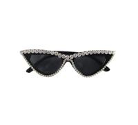 2025 designer Luxury Diamond Cat Eye Sunglasses For Women Rhinestone Vintage Mirror UV400 Sun Glasses Fashion Shades