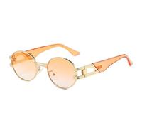 2025 designer Polarized Semi-Rimless Round For Women's Sunglasses Glasses Men Sun Glasses For Women UV400 Eyeglasses Shades,C101,one size
