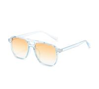 2025 designer Retro Double Bridges Square For Women Sunglasses Fashion Blue Orange Gradient Shades UV400 Men Sun Glasses