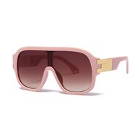 2025 designer Vintage Gradient Sunglasses Men Large Frame Fashion For Women Sun Glasses One Piece Lens Outdoor Sports Trendy Eyeglasses,C4,one