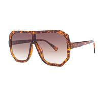 2025 designer Vintage Oversized Leopard Frame Sunglasses For Women One Piece Lens Eyewear Shades Men Windproof Shield Sun Glasses Female UV400,C4 tortoiseshell,One size