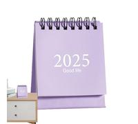 2025 Desk Calendar, Desk Calendar, Small Standing Monthly Plan, 360 Degree Turning, Reversible Calendar for the Classroom, Monthly Plan, Double-Sided for Meditations, Reflections, Blessings