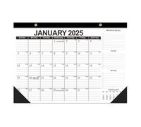 2025 Desk Calendar,Jan 2025 - June 2025, 18 Months Calendar with Schedules and Desk,Wall Holidays,16.8“x11.9”Calendar Hangin