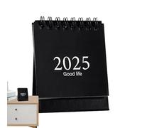 2025 Desk Calendar, Mini Flipping Page Calendar, 360 Degree Rotating Table Planner, Double-Sided Standing Calendar, Portable Compact Schedule for Study Room, Class Room
