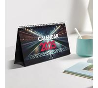 2025 Desktop Calendar, 2025 Desktop Animal, Experience The Thrill Of Racing, Desk Calendar with Print Design, Perfect for Fans and Motorsport Enthusiasts