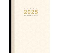 2025 Diary A4 Week to View: Planner from January 2025 to December 2025, 12 Months Diary, White Cover