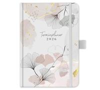 2025 Diary - Calendar 2025 from January 2025 to December 2025, Weekly Planner A5 with Inner Pocket, Elastic Closure, Calendar 2025 Book Calendar, 21.3 x 14.7 cm - Grey