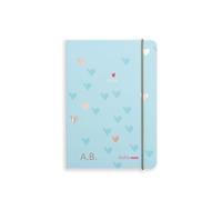 2025 Diary from Matilda Moo | A6 Size | Day to a Page Layout | Elastic Closure | Softack Covers | 80gsm Paper | Rose Gold Detailing | Personalised Version - Blue