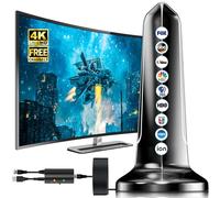 2025 Digital Antenna for Smart TV, 1900+ Mile Range, TV Aerial for Indoor and Outdoor Local Channel Antennas with Amplifier, Support 4K 1080p HDTVs, Thick Coaxial Cable