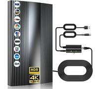 2025 Digital Antenna for Smart Tv Indoor/Outdoor Local Channels, Strongest HDTV Antenna for 8K 4k 1080p - Amplifier Signal Booster & 38ft Coax Cable