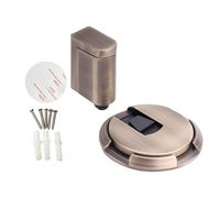2025 Door Stop Floor, Windproof Door Stopper with Screws and Adhesive Pads, Mechanical Floor Door Stop, Heavy Duty Door Stopper for Living Room, Bedroom, Bathroom and Office