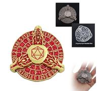 2025 Dragon Roulette Dice Spinner for DND Dice Set, 7-in-1 Dragon Metallic D&D Dice with Gift Case for Dungeons and Dragons Game, Gifts for RPG Role Playing Tabletop Games (Red gold)