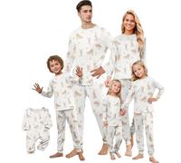 2025 Easter Matching Pajamas Set for Family, Cute Easter Eggs Rabbit Bunny Print, Matching Easter Pajamas for Family, Matching Pjs for Couples, 2 Piece Top with Pj Pants