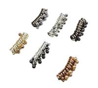 2025 Elastic Telephone Cable Heart Hair Tie Pack of 6 Spiral Hair Bobbles Without Soft Spiral Hair Bobbles for Women and Girls, Flower Hair Clips Gentle for Thick Hair, No Pulling (A)