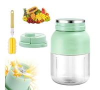 2025 Electric Citrus Juicer 28 Oz with Straw, Brush, Two Lids, High Capacity Rechargeable Wireless Blender, Portable Mini Blender for Smoothies, Shakes, Food Prep & Frozen Blending(Style B)