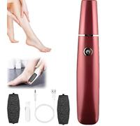 2025 Electric Feet Callus Remover, Electrics Callus Remover for Feet Rechargeable Pedicure Kit for Dead, Hard, 3-Speed Adjustable, 360° Rotation, Professional Foot File for Women & Men (Red)
