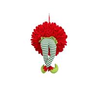 2025 Elf Legs Christmas Wreaths,Christmas Wreath Elf Legs Christmas Tree Pendant Hotel Restaurant Door Decoration Christmas Decoration,Green
