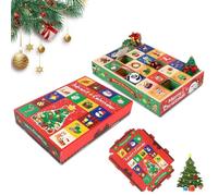 2025 Empty Box Christmas Advent Calendar, 5 Sets 2025 Fill Yourself Advent Calendar Gift Boxes with 24 Empty Window, Make Fill Your Own 2025, Fillable Countdown Boxes for Gift Wrapping