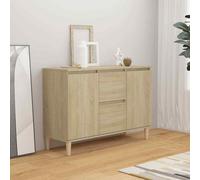 vidaXL Sideboard Sonoma Oak Chipboard Storage Cabinet Living Room Furniture