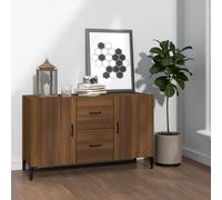 (brown oak) vidaXL Sideboard Storage Cupboard Cabinet Buffet Highboard Engineered Wood