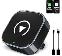 2025 Enhanced Wireless CarPlay Adapter converts wired CarPlay to wireless. Compatible with iPhones (iOS 10+) and Android Auto, offering a compact, stable, and seamless connection for a smooth drive.