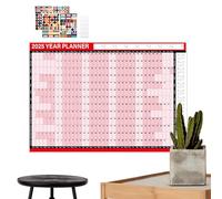 2025 Erase Calendar - Reversible Wall Calendar 2025 | Erasable Annual Wall Calendar 2025 | 12 Months Wall Calendar Delete | Dry Redeem Calendar for Schoolhouses, Target Management
