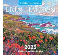2025 Erin Hanson Calendar California Vistas Landscapes Fine Art | Large Wall Calendar with Vibrant Impressionism California Vistas Paintings | Monthly Calendar for Office 12 x 24” Thick Paper | Art by