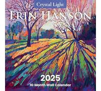 2025 Erin Hanson Calendar Crystal Light Landscapes Fine Art | Large Wall Calendar with Vibrant Impressionism Crystal Light Paintings | Monthly Calendar for Office 12 x 24” Thick Paper | Art by Erin