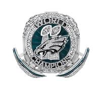 2025 Fantasy Football World Championship Ring, suitable for adult men and women, with the latest sports style eagle wing design, visually stunning! Bring a gift box. Size 9-11-13 (13)