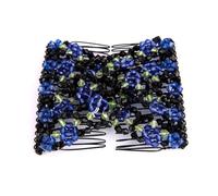2025 Fashion Ladies Beads Elasticity Double Hair Comb Clamp Hot Higher Popular Accessory Quality Stretchy K5x5 Choice Products