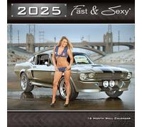2025 Fast & Sexy Car Girl Wall Calendar 12x12 inches (PG Version)