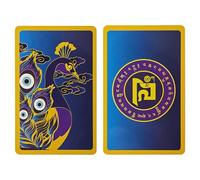 2025 Feng Shui Decorating Plastic Blue Peacock Card Magic Peacock card