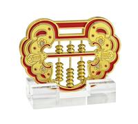 2025 Feng Shui Lock Shaped Wealth Abacus Figurine Bring Good Luck w5646