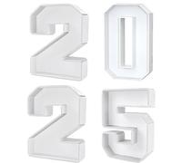 2025 Fillable Number Charcuterie Tray, Fillable Food Trays for Party Snacks, Candy, Cupcakes & Cookies, Foldable KT Board Letter Box for Graduation, Wedding, Baby Shower or Home Use (2025)