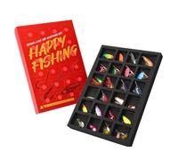 2025 Fishing Advent Calendar, 24 Pieces Fishing Accessories | Christmas Calendars for Equipment, for Couples River Lake Stream Freshwater Sea Water Jigging Trolling