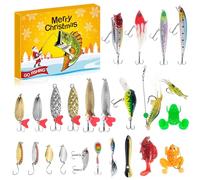 2025 Fishing Advent Calendar for Men & Teens - 24-Day Countdown with Curated VIB Lures Collection - Perfect Holiday Gift for Passionate Anglers