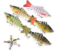 2025 Fishing Gear - Bionic Swimming Bait, Probero Robotic Fishing Lure, Swim Baits for Bass Fishing, 3D Bionic Swimming Lure -Just Like a Real Injured Bait Fish (5pcs B)