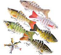 2025 Fishing Gear - Bionic Swimming Bait, Probero Robotic Fishing Lure, Swim Baits for Bass Fishing, 3D Bionic Swimming Lure -Just Like a Real Injured Bait Fish (6pcs B)