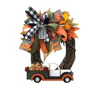 2025 Flower Wreath Mother's Day Floral Rattan Front Door Wreath with Large Bow Wall Porch Hanging Wreath Holiday Holiday Decoration Photo Props 24 Inch Christmas Wreath