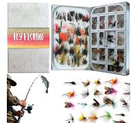 2025 Fly Fishing Advent Calendar, 24 Days of Fishing Advent, Christmas Fishing Advent Calendar with 24 Fly Lures, Daily Baits & Hooks Gift for Anglers