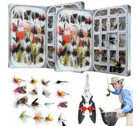 2025 Fly Fishing Advent Calendar, 24PCS Fly Fishing Flies Lures, Handmade Flies + Waterproof Flys Box, Bass Lures for Freshwater and Saltwater Anglers the Ultimate Christmas Countdown Gift(2Pcs)