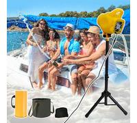 2025 Foam Machine for Outdoor Parties,Jet Foam Machine with Adjustable Stand,Spray Angle: 0-45°| Spray Distance:5-7M|3min Fast Setup,w/20L Folding Bucket&Extension Nozzle,for Summer Events