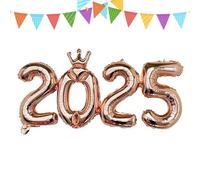 2025 Foil Balloons - 2025 Number Balloons Decorations for New Year - Balloon Numbers for New Year Christmas Graduation Parties Decoration