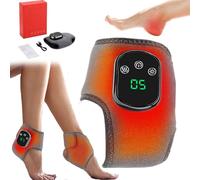 2025 Foot Massager, Best Soleva Triple, Foot Massagers for Pain and Circulation, Wireless Triple Therapy Feet Massagers with 5 Heat Level, Rechargeable Heated Ankle Brace (1PCS)