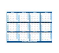 2025 Full Year to View Calendar Family Home Organizers Yearly Planner Erasable Yearly Calendar Planner from Jan to Dec Time Management
