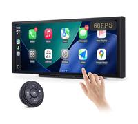 [2025 Fully Laminated Screen] 11.3" Wireless CarPlay & Android Auto Portable Touch Screen - in-Cell Display, 1920x720, 60fps, Knob Controls, BT Mode for Cars, SUVs