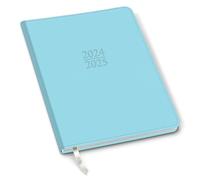 2025 Gallery Leather Family Planner - Caribbean Aqua - 9x7"
