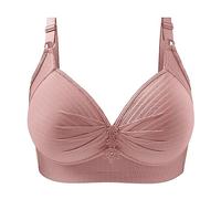 2025-Generisch Women's Push Up Bra without Underwire, Comfortable Hold Without Underwire, Comfortable Underwear with Wire Bralette for Any Slave Outfit Women, pink, 16